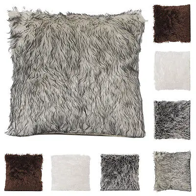 

Manmade Fur Fashion Soft Fur Square Throw Pillow Cases Home Decor Sofa Waist Cushion Cover