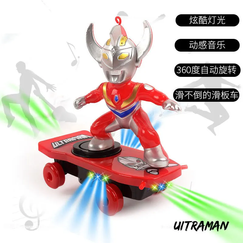 Goede Spider Man Douyin stunt scooter, elektrische universele rotatie, rolling muziek, verlichting, kinderen cartoon speelgoed.