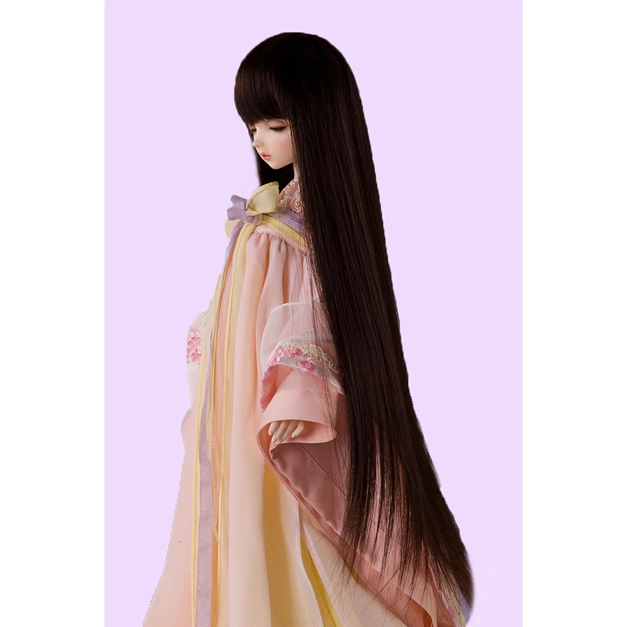 Cateleya BJD длинные прямые волосы сломанные и аккуратные челки Высокая температура