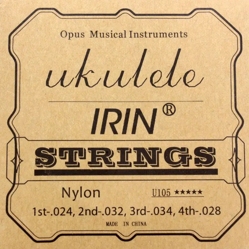 

IRIN U105 Ukulele Strings 4pcs/set White Nylon Replacement Part For 21 23 26 Inch Stringed Instrument