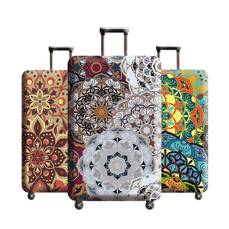 Защитный чехол для багажа с классическим рисунком, эластичные защитные чехлы, аксессуары для путешествий, чехол на колесиках, пылезащитный чехол для 18-32 дюймов
