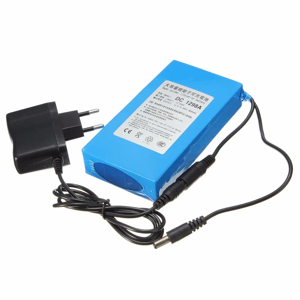 

DC 1298A 12V Lithium Battery High Capacity 9800mAh Battery Pack Street Light Instrument LED Light Standby Power