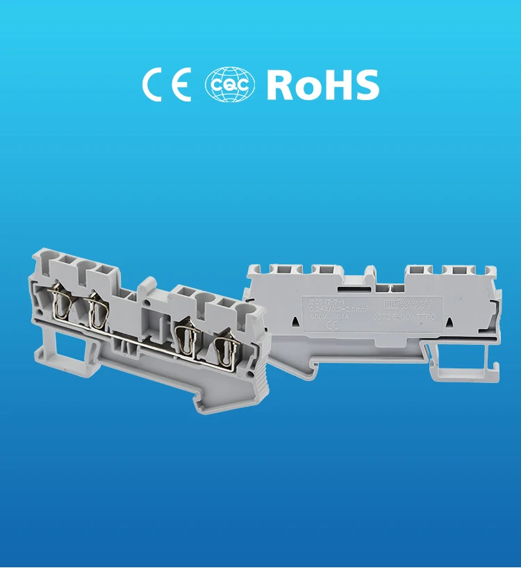 10 шт. ST-2.5-QUATTRO вместо коннекторов PHOENIX возвратный Потяните Тип 4 проводника Пружинные клеммные блоки