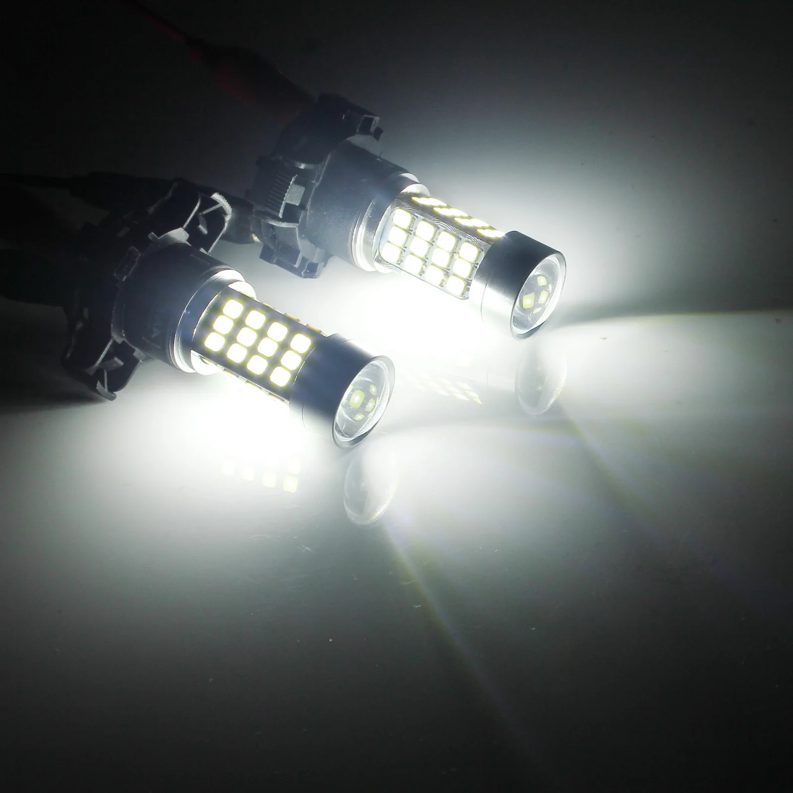 ANGRONG 2x PY24W PSY24W SMD 54 светодиодные чипы ксеноновый Белый Сигнал поворота для Audi