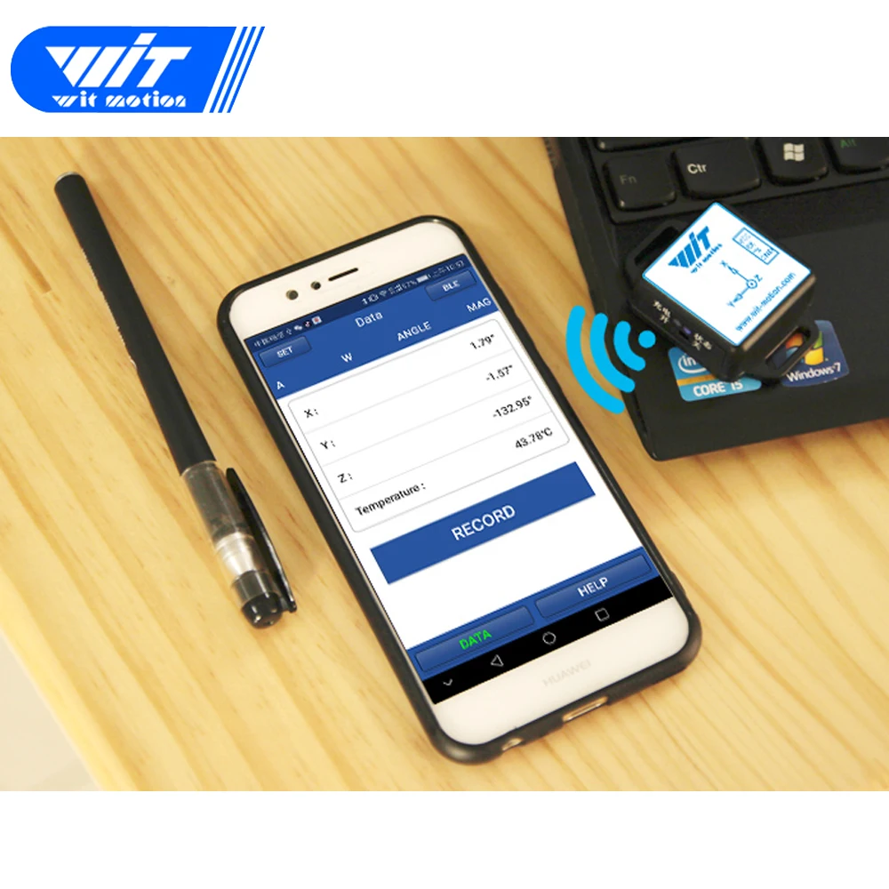 Witmotion-sensor de Ângulo Wt901wi-fi sem Fio Eixos Inclinômetro Acelerador Giroscópio Campo Magnético pc Android Servidor 9 - Image 3