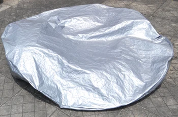 

Round shape hot tub cover cap prevent snow, rain and dust,OD: 1600mm x300 mm(H) ,can customize spa, swim spa cover bag