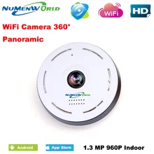 360 Degree smart panoramin IPC Wireless IP Fisheye Camera Support Two Way Audio P2P 960P HD wifi camera