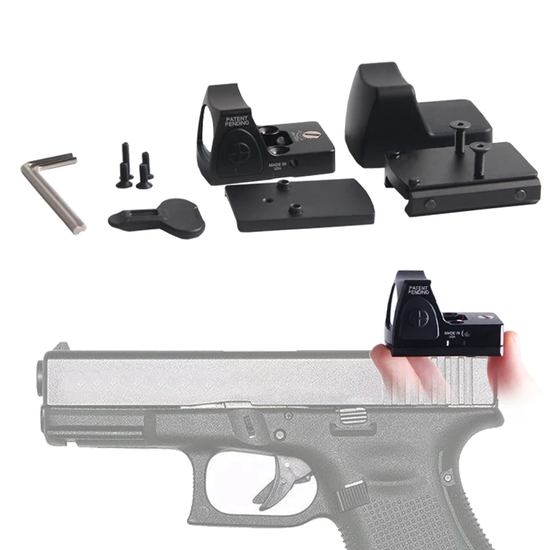 Коллиматорный прицел RMR Style Glock с красной точкой для прицельного прицела Вивера 20