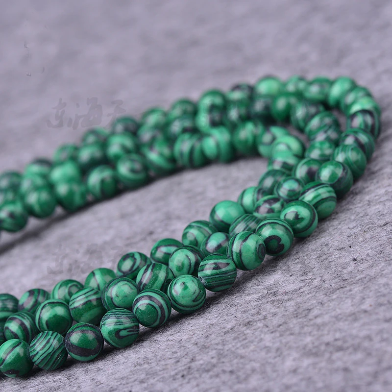 

STENYA 12mm natural stone jewelry findings spacers created beads necklace earrings men bracelet charms Malachite Chalcedon decor