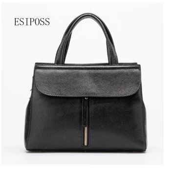 

Esiposs Brand Fashion Female Shoulder Bag genuine Leather women handbag Vintage Messenger Bag Motorcycle Crossbody Bag Women Bag