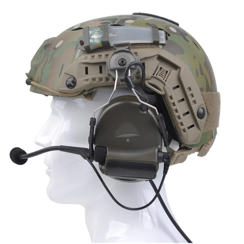 Z тактическая Softair авиационная гарнитура для наушников Comtac ii Гарнитура для скоростные шлемы и шлем-адаптер