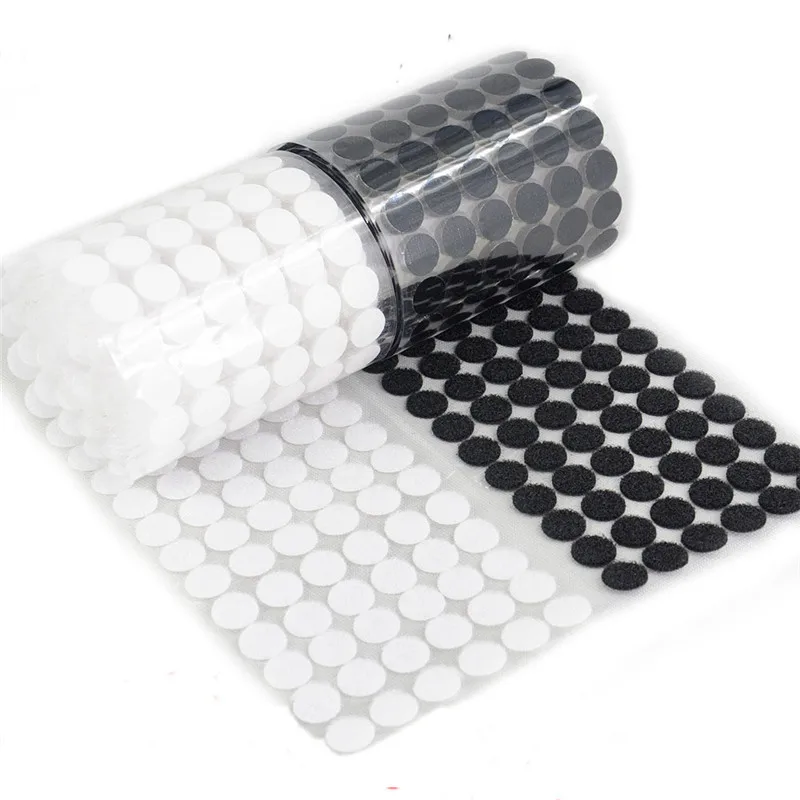 

Strong Self Adhesive Fastener Tape Dots Hook and Loop Magic Nylon Sticker Double Sided Sewing Craft DIY Accessorie 50Pairs
