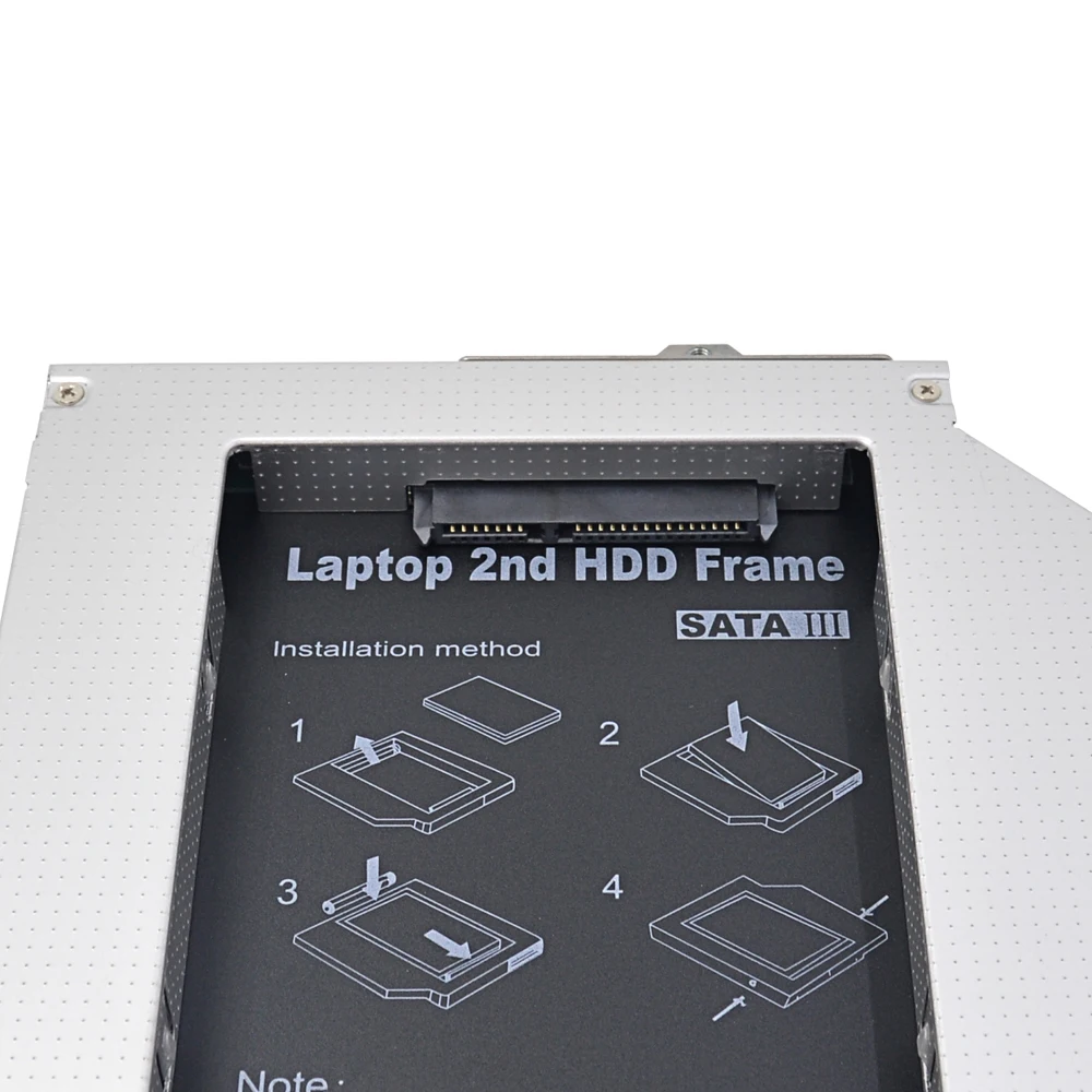 Высокая производительность 2nd HDD Caddy 12 7 мм SATA 3 0 SSD жесткий диск Корпус для HP Compaq 6530B