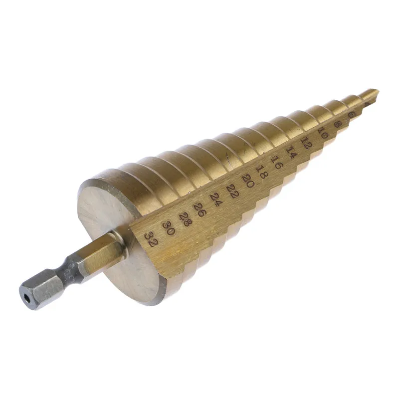 Buy 4 32mm Drill Bit HSS Steel Large Step Cone Drills