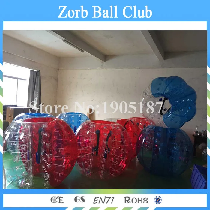 

Free shipping Half Clear Half Colour Adults Bubble Soccer, Roll Inside Inflatable Bumper Ball, Bubble Ball Suit