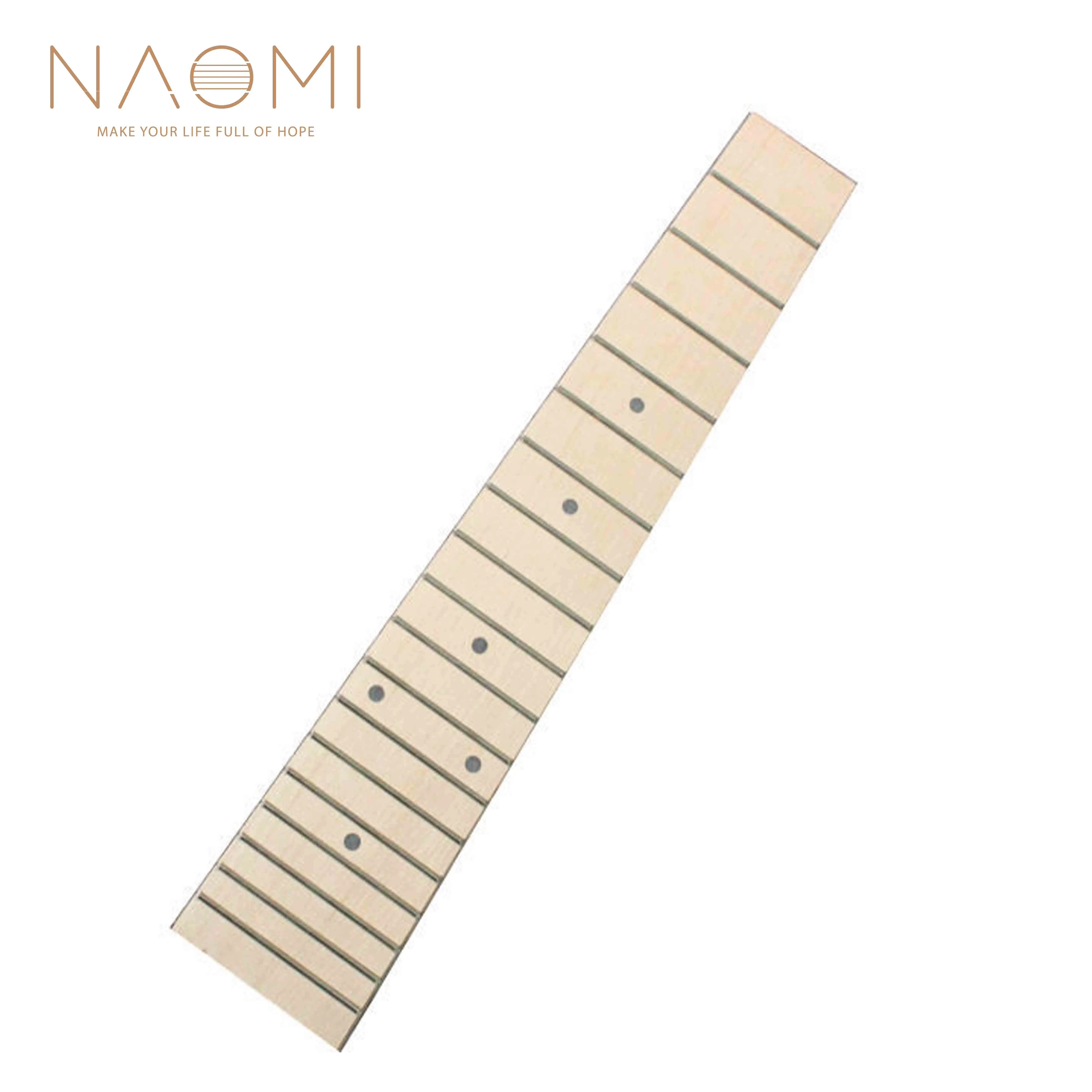 

NAOMI Ukulele Fretboard Concert Ukulele Fretboard 18 Frets Maple Fretboard 23" Ukulele DIY Fretboard Guitar Parts Accessories