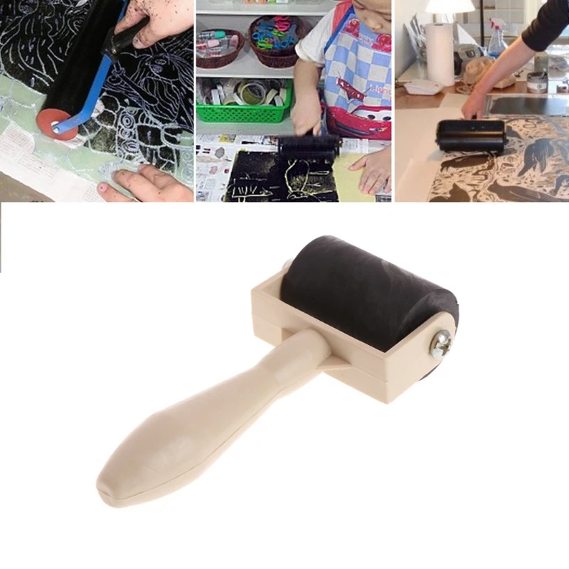 

3.5cm Heavy Duty Hard Rubber Roller Printing Screen Plastic Frame Craft Tool JUL-19A