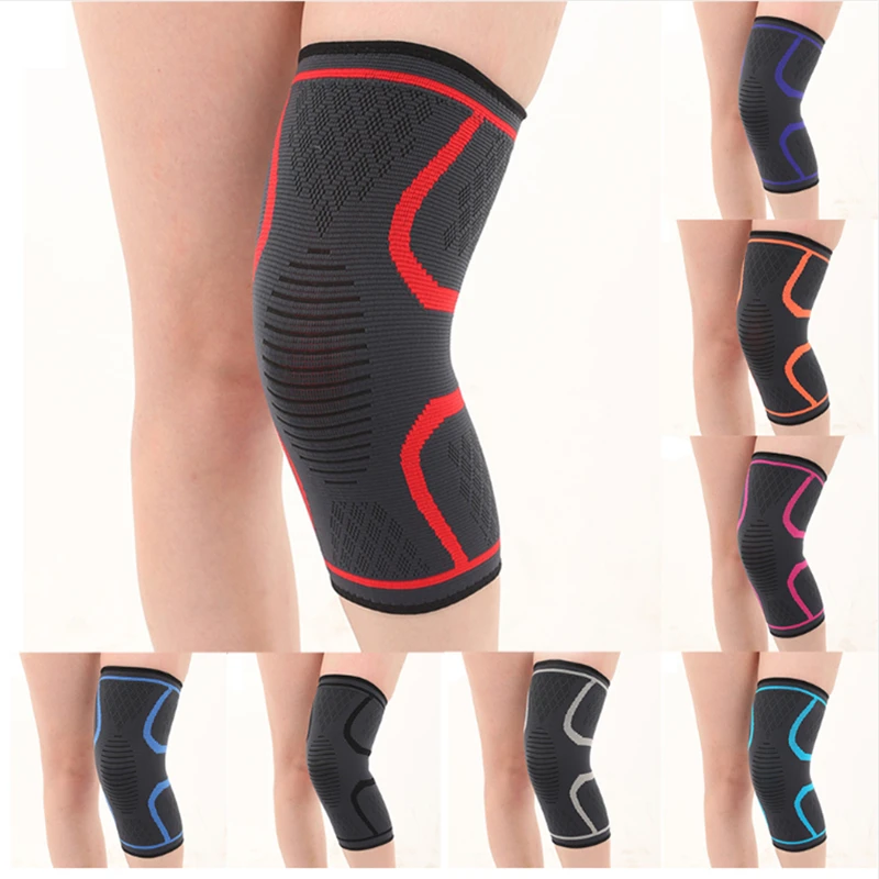 1PCS Knee Support Fitness Running Cycling Knee Support Braces Elastic Nylon Sport Compression Knee Pad Sleeve for Basketball