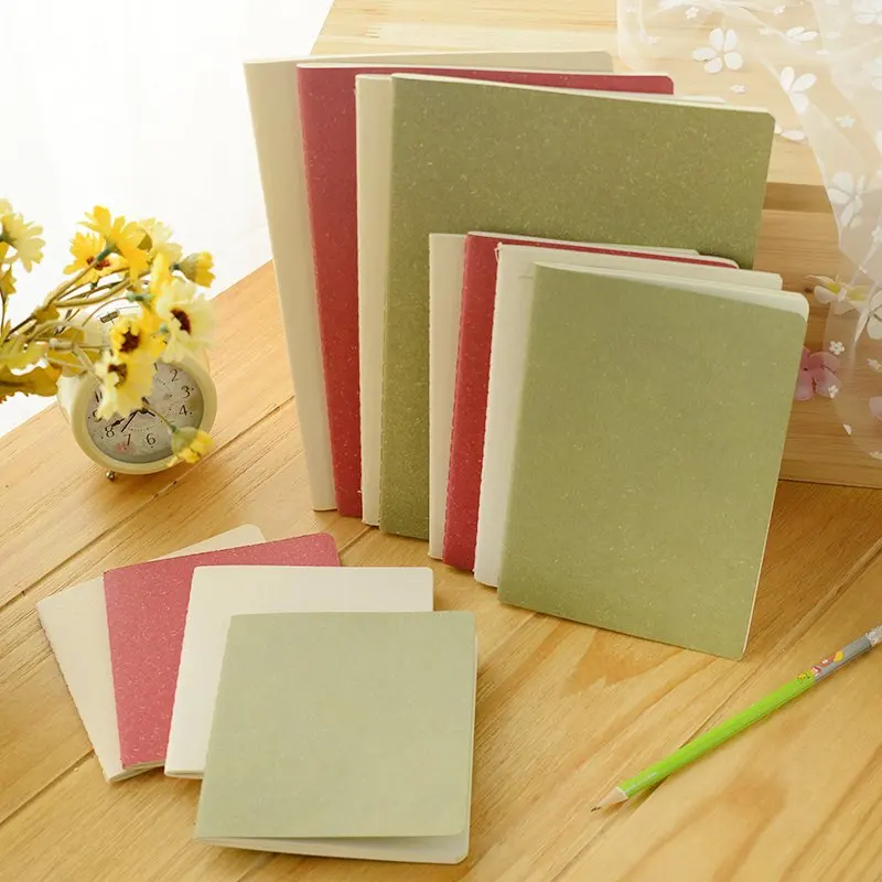 

South Korea stationery simple pure color kraft paper blank pages notepad soft copy students note book