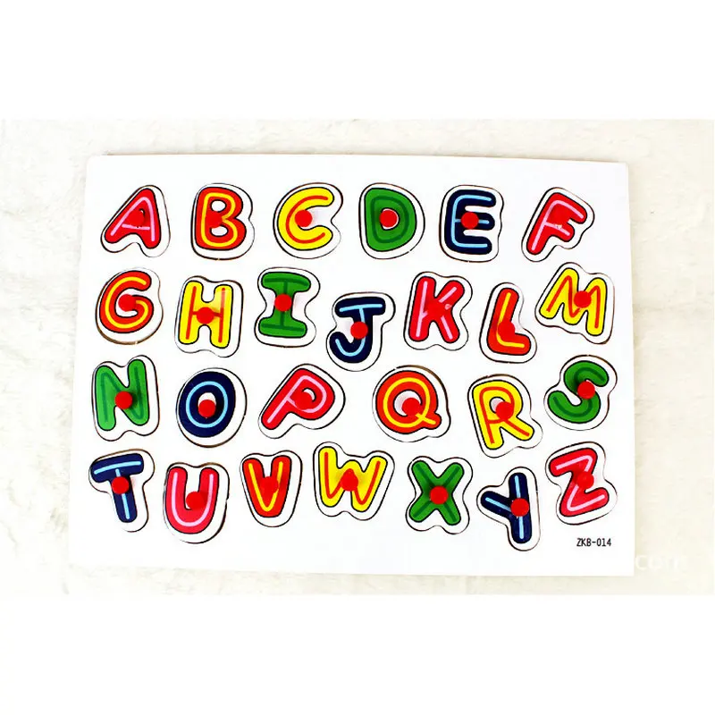 

Supply toys creative toy wooden jigsaw puzzle English letters children's early education educational toys