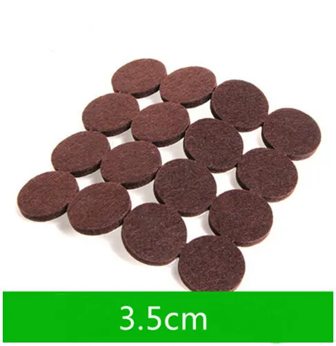 

80 Pieces Furnitures Nonskid Square Protective Pad Mat Brown 3.5cm