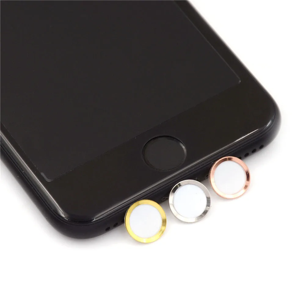 Главная Кнопка Наклейка защита для клавиатуры Keycap для IPhone 5 S 5 SE 4 6 6s 7 Plus Поддержка отпечатков пальцев разблокировка сенсорного ключа ID горячая распродажа
