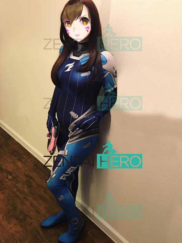 3D печатных D. VA Даллас топлива косплей костюм Va команда игра комбинезон из лайкры