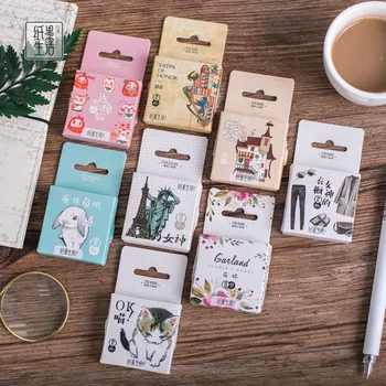

45pcs/pack Statue of Liberty Stickers Decorative Stationery Stickers Scrapbooking DIY Diary Album Stick Label School Supplies