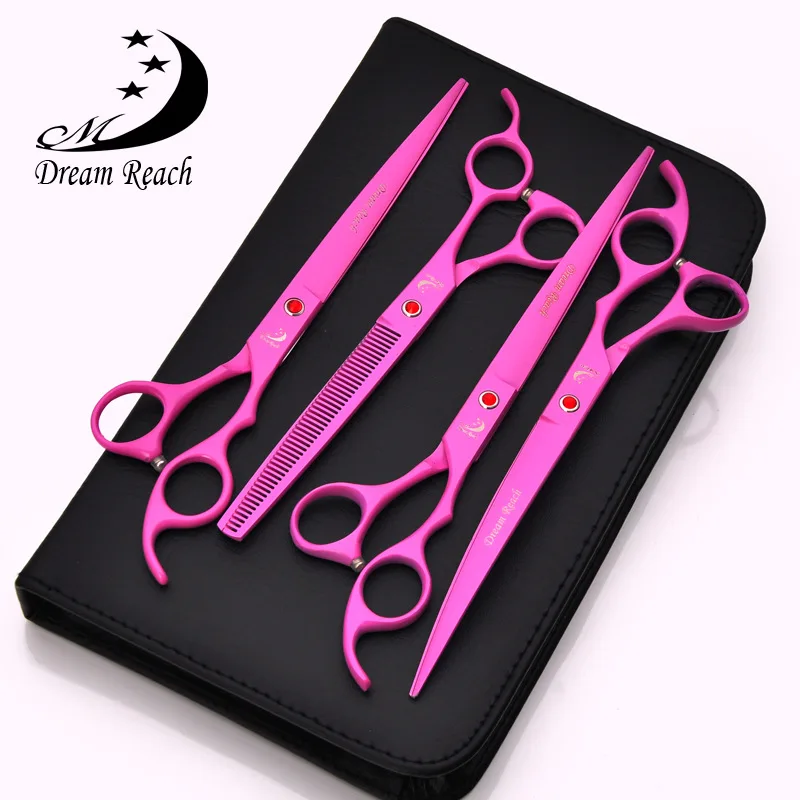 

8 Inch Cost-effective Professional Pet Grooming Scissors Sets Pet Scissors,STRAIHT & THINNING & CURVED Scissors in 1 Set