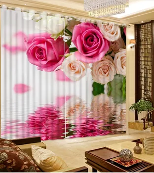 

3d curtains 3D Printing Curtains Chinese Luxury 3D Window Curtains Bedroom Living Room Printing Curtains CL-DLM225