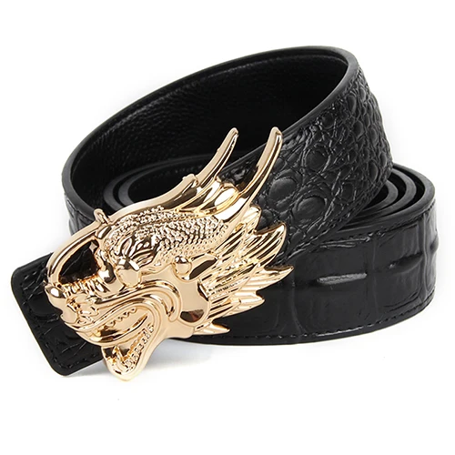 Aburo новые джинсы riem ковбой Классический Крокодил stijlvolle riemen mannen glad gesp taille riem джинсы - Цвет: 3