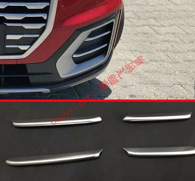 

ABS Pearl Chrome Front Fog Light Lamp Trim For Audi Q2 2018 2019 Car Accessories Stickers W4