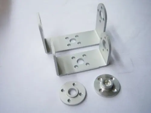 

F03711 1 set Robot servo spare parts: Metal U holder + round servo mount Bracket
