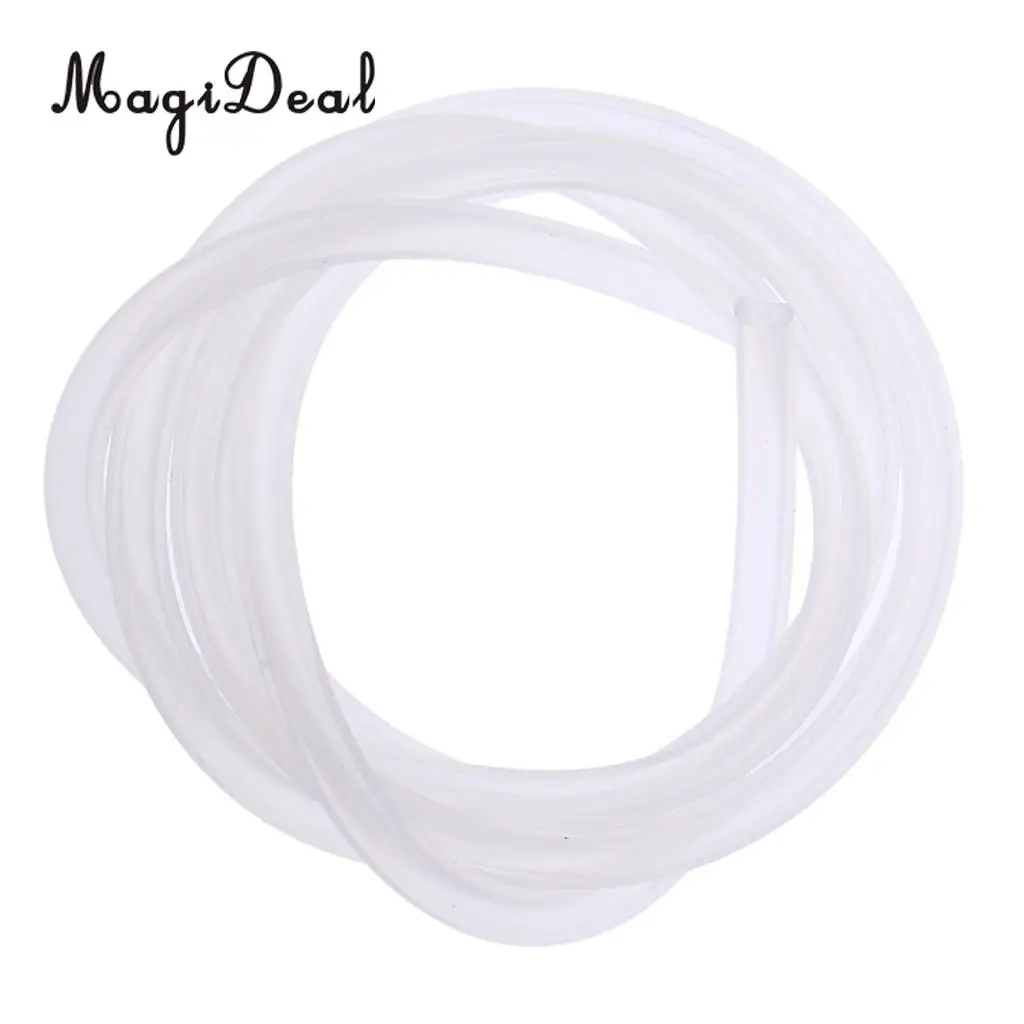 High Quality 1Pc White RC Silicone Fuel Line Oil Tube Fuel Pipe Hose for Gas Engine Nitro Engine Glow RC Model Parts 100mm