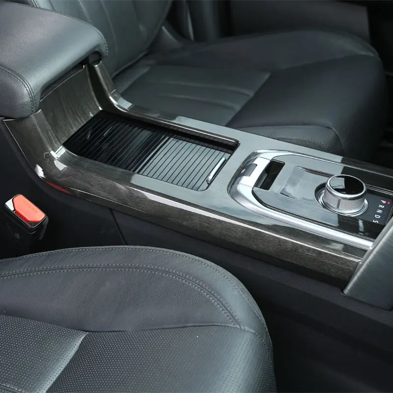Для Land Rover Дискавери Спорт автомобиль-Стайлинг роскошный интерьер аксессуар хромированная Шестерня сдвижная панель отделка наклейка текстура темного дерева