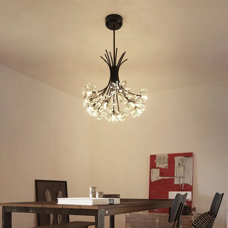 

Nordic modern minimalist dandelion chandeliers creative led art living room dining chandeliers fashion bar lamps led lighting