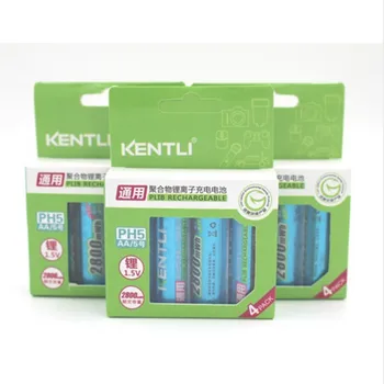 

12 pcs/lot Super Powerful 1.5V AA 2800mWh Lithium ion polymer Rechargeable Battery For Camera ect. 5 years warranty