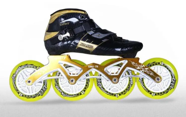 Xw المهنية البالغين تزلج الأسطوانة تعرج/الكبح/شحن التزلج واحدة مضمنة patins outdoor الرياضة 4 عجلات الأسطوانة الأحذية