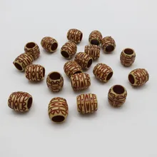 20 шт.-50 шт. акрил волосы заплетены страх dreadlock бусинами манжеты клипы приблизительно 5,9 мм отверстие