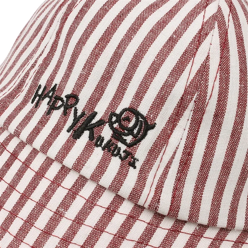 Cute Striped Baby Hat Cat Panama Baby Girls Cap Cotton Kids Sun Cap With Ears Spring Summer Letter Boys Cap Baby Boys Clothing (15)