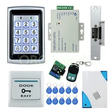 Free shipping Full waterproof access control system kit set with Electric Strike Lock Remote control font