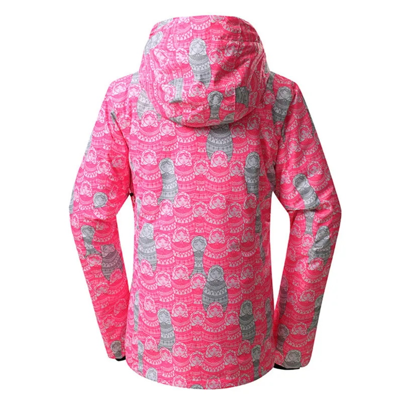 GSOU الثلوج النساء سترة تزلج الدافئة الفتيات سترة الثلج للماء الحرارية التزلج على الجليد على الجليد سترة الإناث يندبروف