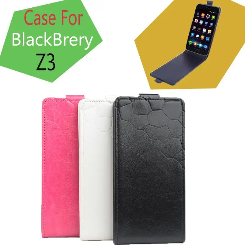HongBaiwei Retro Leather Case for Blackberry Z3 Flip Luxury Vintage