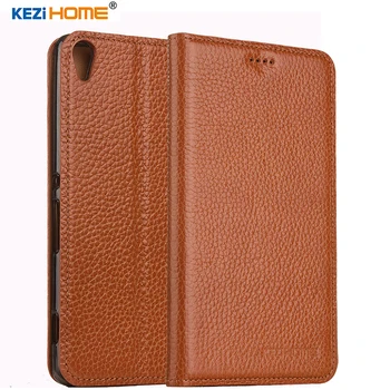 

KEZiHOME for Sony Xperia XA case Flip genuine leather soft silicon back for Sony XA 5.0 inch cover