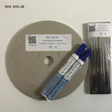 MSL SOLAR 200Feet Solar cell Tabbing wire + 15feet Busbar wire +2pcs flux pen .Tin-plate Copper strip for diy solar panel.