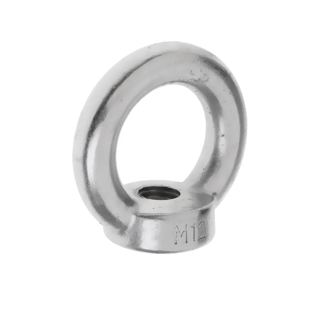 M6/M8/M10/M12-M22 304 Stainless Steel Lifting Eye Nut Ring Shape Nuts 6mm
