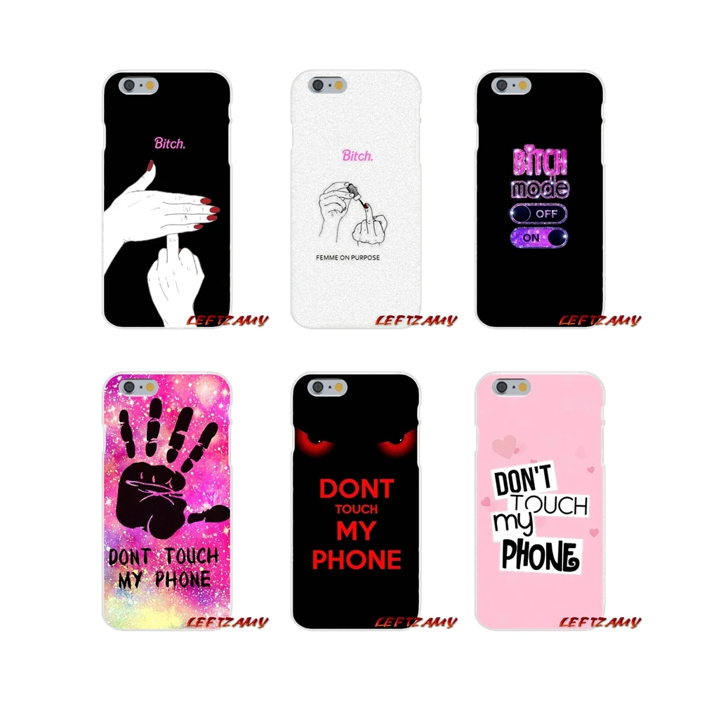

Bitch Don't touch my phone Accessories Phone Cases Covers For Huawei P Smart Plus Mate Honor 7A 7C 8C 8X 9 P10 P20 Lite Pro