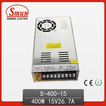 

SMUN 400W 15VDC 27A Single Output Switching Power Supply With CE ROHS China Factory For Light