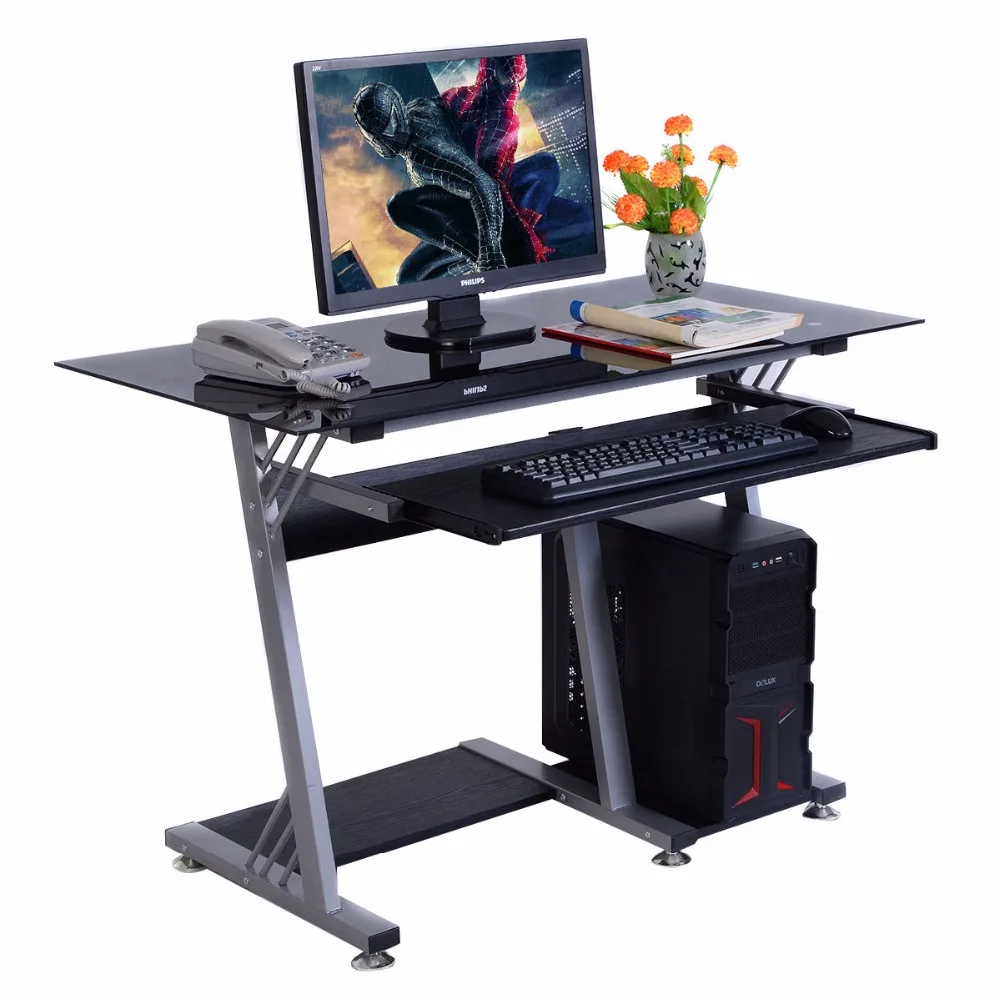 Online Get Cheap Glass Office Desk Furniture -Aliexpress