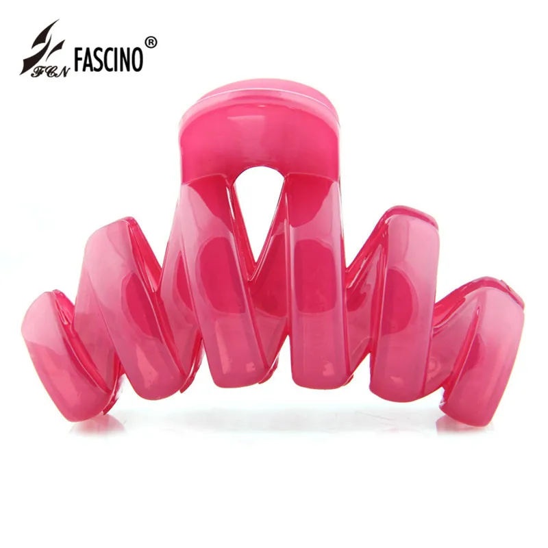 

Women Korean Large Hair Personality Wave Head Resin Hair Claw Candy Color Hair Clip Hairwear Jewelry Accessories (LG820021)